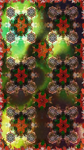 Tekstil tasarımı için kahverengi ve gri renkli geleneksel halk çiçekleri buketi. Çiçeksiz desenli nakış işlemeli gelincikler ve vadi zambaklarıyla.