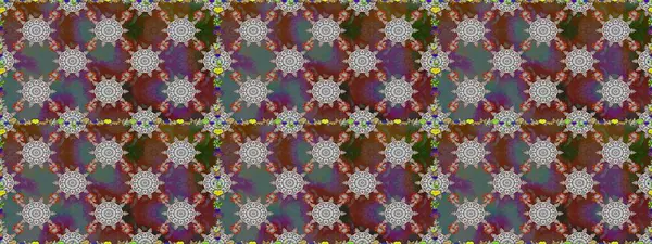 Düz Çiçek Elementleri Tasarımı. Çiçeksel fantezi tasarımı, parlak bir arka planda, kusursuz bir desen. Renkli Bahar Teması Kusursuz Arkaplan.