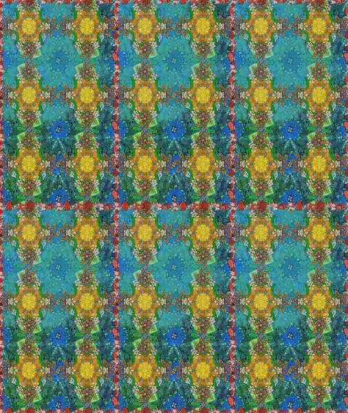 Mavi ve yeşil renkli çiçekler. Nazik, narin çiçek arkaplanı. Raster çiçek desenli ve çiçekli..