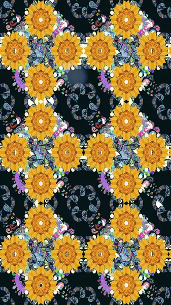 Şekil verilmiş çiçeklerle eskiz deseni. Süslü zentangle çizim dokusu, soyut çiçeklerle süslenmiş. Çiçek deseni duvar kağıdı, şablon dolguları ve web sayfası arkaplanı için kullanılabilir.