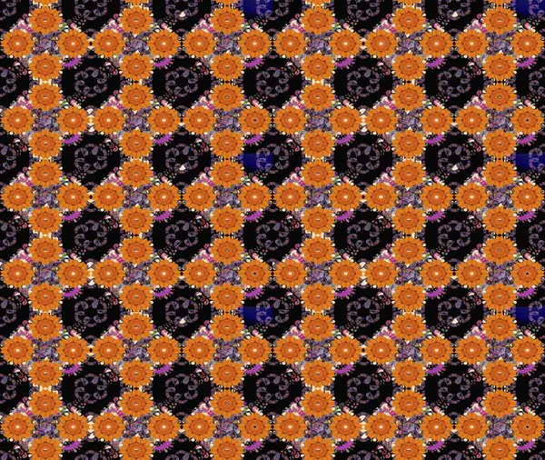 Çocuk stili. Çiçekli eskiz arkaplanı. Renkli Bahar Teması eskiz kalıbı. Düz Çiçek Elementleri Tasarımı.