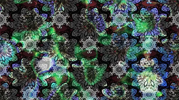 Çiçekli karalama şeklinde Raster çiçek deseni. Gri renkli çiçekler. Nazik, narin çiçek arkaplanı.