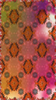 Çiçekli, suluboya desenli kusursuz çiçek deseni. Kahverengi ve pembe renkte çiçekler. Renkli Bahar Temalı, pürüzsüz bir arka plan. Düz Çiçek Elementleri Tasarım Raster illüstrasyonu.