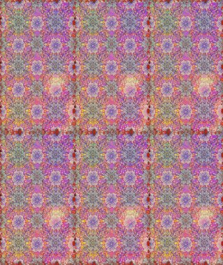 Tarafsız ve pembe renklerde. Çiçek. Kusursuz dekoratif arka plan, çiçek mandala. Raster illüstrasyonu.