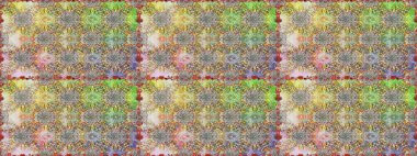 Raster illüstrasyonu. Suluboya, elle çizilmiş. Kusursuz bir arka plan modeli. Tarafsız ve gri renklerde yaprakları olan yabani çiçekler.