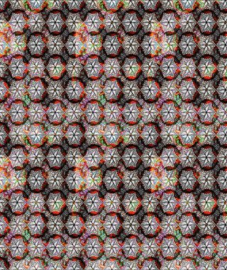 Robot resim. Küçük çiçekteki sevimli çiçek deseni. Raster illüstrasyonu.