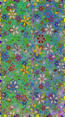 Kusursuz Vintage Çiçek Deseni. Raster Kalça dokusu deseni.