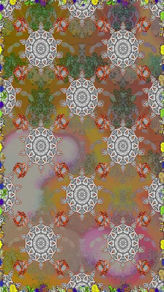 Küçük çiçekte güzel bir çiçek deseni var. Raster deseni. Çiçekli, suluboya desenli kusursuz çiçek deseni.