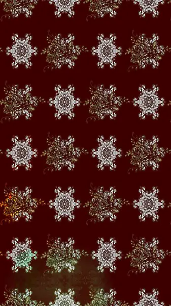 Çiçekli çiçek deseni, suluboya. Kahverengi renkli çiçekler. Renkli Bahar temalı eskiz kalıbı. Düz Çiçek Elementleri Tasarım Raster illüstrasyonu.