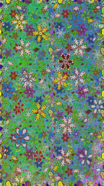 Kusursuz Vintage Çiçek Deseni. Raster Kalça dokusu deseni.