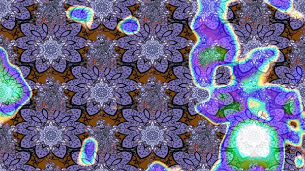 Renkli Bahar Teması eskiz kalıbı. Taslak desenli, modaya uygun kumaş deseni. Düz Çiçek Elementleri Tasarımı. Raster illüstrasyonu. Şirin çiçek elementleri..