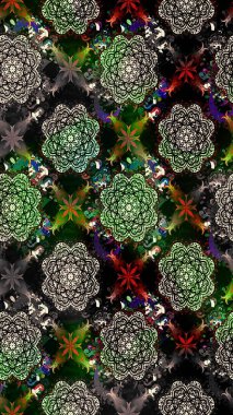 Çiçekli karalama şeklinde Raster çiçek deseni. Nazik, narin çiçek arkaplanı. Siyah renkte çiçekler.