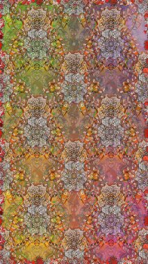 Soyut zarafet, çiçekli arkaplan deseni. Raster Güzel kumaş deseni.