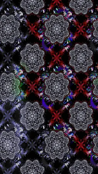 Şirin çiçek elementleri. Raster illüstrasyonu. Taslak desenli, modaya uygun kumaş deseni. Renkli Bahar Teması eskiz kalıbı. Düz Çiçek Elementleri Tasarımı.