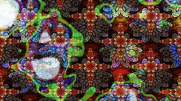 Kahverengi renkli çiçekler. Düz Çiçek Elementleri Tasarımı. Renkli Bahar Teması eskiz kalıbı. Güzel çiçek deseni..