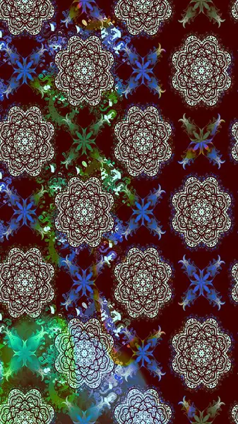 Renkli Bahar Teması eskiz kalıbı. Düz Çiçek Elementleri Tasarımı. Raster..