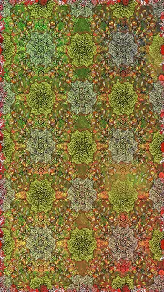 Kızılderili desenli desenli desenli şal deseni. Tekstil, tebrik kartı, boyama kitabı, telefon kılıfı baskısı için kullanılabilir. Raster Henna dövme stili. Etnik Mandala süsü.