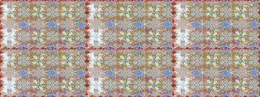 Küçük çiçekteki sevimli çiçek deseni. Raster illüstrasyonu. Modaya uygun kumaş deseni. Kusursuz Tony kumaş deseni.