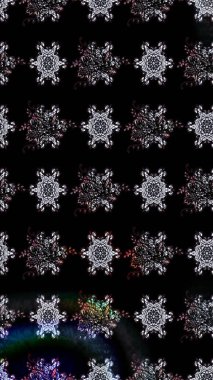 Raster illüstrasyonundaki çiçek desenli çizim. Suluboya tarzında siyah renkte çiçekler.