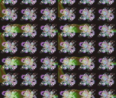 Süslü zentangle çizim dokusu, soyut çiçeklerle süslenmiş. Çiçek deseni duvar kağıdı, desen dolguları ve web sayfası arka planı için kullanılabilir. Şekillendirilmiş çiçekli çizim deseni.