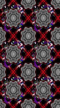 Siyah renkli çiçek desenli eskiz. Suluboya tarzında siyah renkte çiçekler.