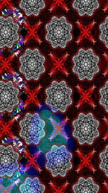 Küçük çiçekteki sevimli çiçek deseni. Siyah renkli çiçekler. Raster illüstrasyonu.