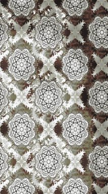 Raster illüstrasyonundaki çiçek desenli çizim. Suluboya tarzında gri renkte çiçekler.