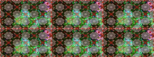 Çiçekler suluboya tarzında gri ve yeşil renklerde. Raster illüstrasyonunda kusursuz çiçek deseni.