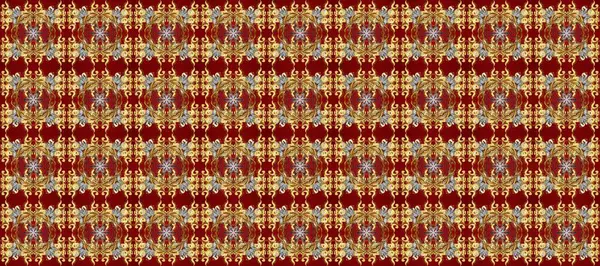 Kusursuz kıvırcık saçlar. Doğulu stili, altın elementlerle kırmızı, kahverengi ve sarı renklerde altın desenli arabesk yapar. Raster altın desen.