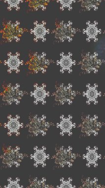 Renkli Bahar Teması eskiz kalıbı. Düz Çiçek Elementleri Tasarımı. Raster..