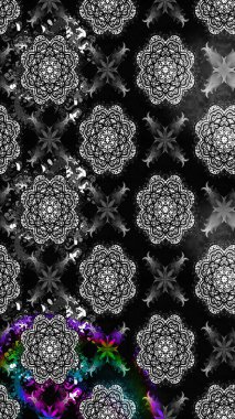 Çiçekli yumuşak bir eskiz şekli. Raster çiçekleri klasik tarzda çizilmiş. Yumuşak, bahar çiçekleri siyah renklerde. Raster illüstrasyonu.