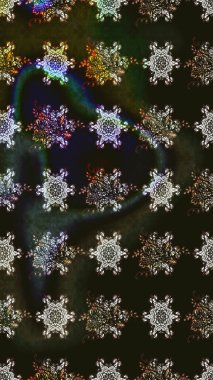 Raster illüstrasyonundaki çiçek desenli çizim. Gri renkli çiçekler. Renkli Bahar Teması eskiz kalıbı. Düz Çiçek Elementleri Tasarımı.