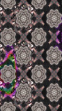 Çiçekli yaz çiçekleri. Küçük çiçekte güzel bir desen. Küçük renkli çiçekler. Moda baskıları için zarif bir şablon. Motley illüstrasyonu. Çizim.