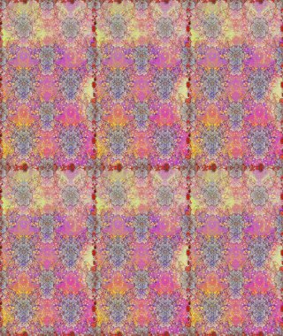 Kusursuz bir arka plan modeli. Suluboya, elle çizilmiş. Vadinin çiçekleri tarafsız ve pembe renklerde. Raster - stok.