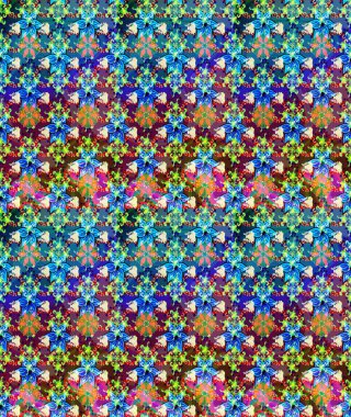 Çiçekli çiçek deseni, suluboya. Küçük çiçekte güzel bir çiçek deseni var. Raster deseni.