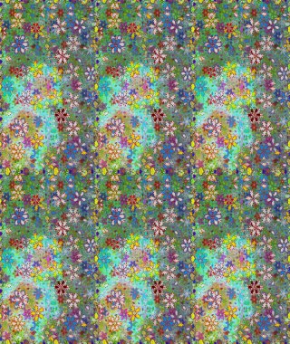 Kusursuz süs izi. Sınır Kızılderili çiçekli paisley patten. Etnik Mandala havlusu. Raster Henna tarzı. Tebrik kartı arkaplanı, boyama kitabı, arkaplan, tekstil için kullanılabilir.