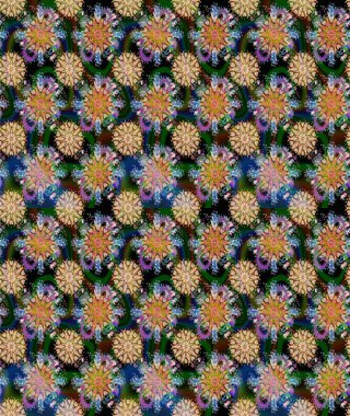 Kahverengi lale çiçekli Raster eskiz deseni. Doğal kozmetik ürünleri, parfüm, çiçekçi dükkanı için bahar ihalesi tasarımı. Karşılama ya da düğün geçmişi olarak kullanılabilir. Paket kağıdı için en iyisi..