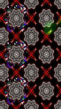 Küçük çiçekteki sevimli çiçek deseni. Raster illüstrasyonu. Çizim.