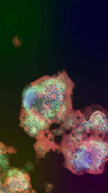 Robot resim. Küçük çiçekteki sevimli çiçek deseni. Raster illüstrasyonu.