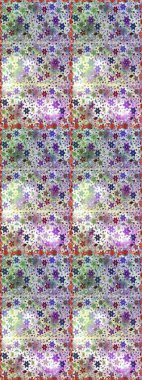 Tarafsız ve gri renklerde çiçekler. Düz Çiçek Elementleri Tasarım Raster illüstrasyonu. Çiçeksiz desenli arka plan. Renkli Bahar Teması Kusursuz Arkaplan.