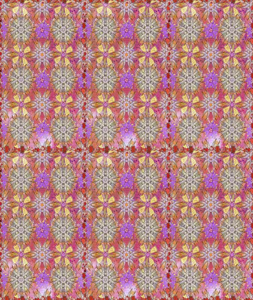 Raster stili kumaş deseni. Çiçekler suluboya desensiz.