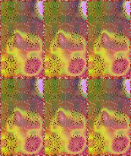 Küçük çiçekteki sevimli çiçek deseni. Kahverengi renkte çiçekler.