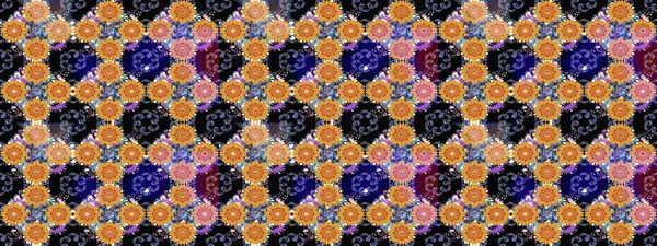 Klasik çiçek tasarımı elementleri. Raster illüstrasyonu. Siyah kıvırcık çiçekler siyah renklerde şekillenir.