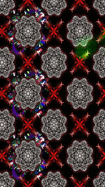 Küçük çiçekteki sevimli çiçek deseni. Raster illüstrasyonu. Çizim.