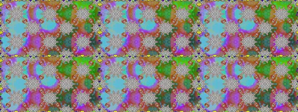 Güzel kumaş deseni. Renkli Bahar Temalı Kusursuz Arkaplan. Zentangle soyut çiçekleri. Karalama çiçeği. Düz Çiçek Elementleri Tasarımı. Raster illüstrasyonu.