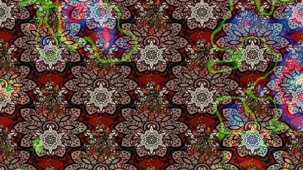 Çiçekler suluboya tarzında kahverengi renkte. Kahverengi renkte çiçekler olan çiçek deseni çiz.