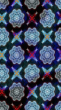 Küçük çiçekteki sevimli çiçek deseni. Güzel karalamalı çiçek desenli çizim. Güzel kumaş deseni. Raster illüstrasyonu.