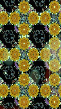 Kızılderili desenli desenli desenli şal deseni. Etnik Mandala süsü. Raster Henna dövme stili. Tekstil, tebrik kartı, boyama kitabı, telefon kılıfı baskısı için kullanılabilir.