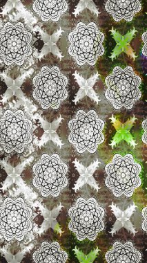 Küçük çiçekteki sevimli çiçek deseni. Raster illüstrasyonu. Tony 'nin kumaş kalıbını çiz. Modaya uygun kumaş deseni.