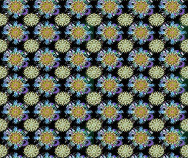 Tekstil ve kapak tasarımı için mükemmel. Siyah ve nötr renklerde çiçekler. Renkli siyah ve nötr çizim kalıbı. Elle çizilmiş sonbahar çiçeği deseni. Doodle tarzı.